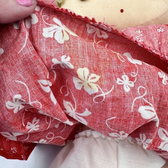 ESTATE SALE - XL vintage Handmade Ragdoll Doll Kitschy 60s 70s Mod Unique Design - Picture 5 of 13